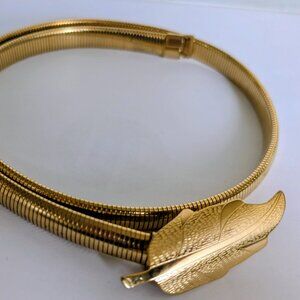 Snake Chain Gold Tone Belt 27"